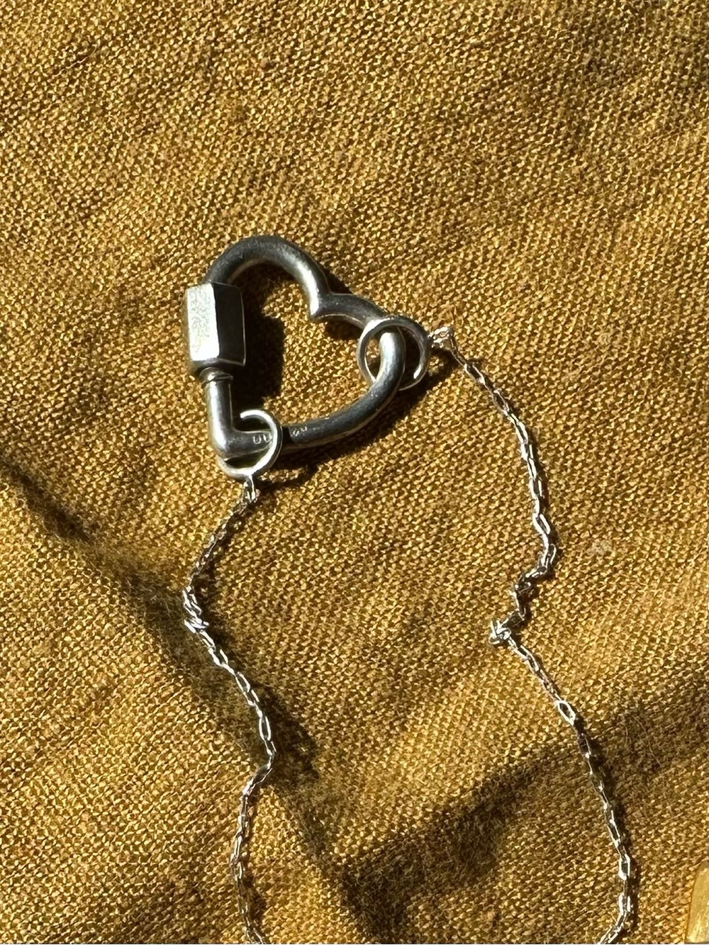Sterling Silver Heart Lock Pendant from Marla Aaron